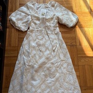 Sezane Alma Dress Ecru - Size 4